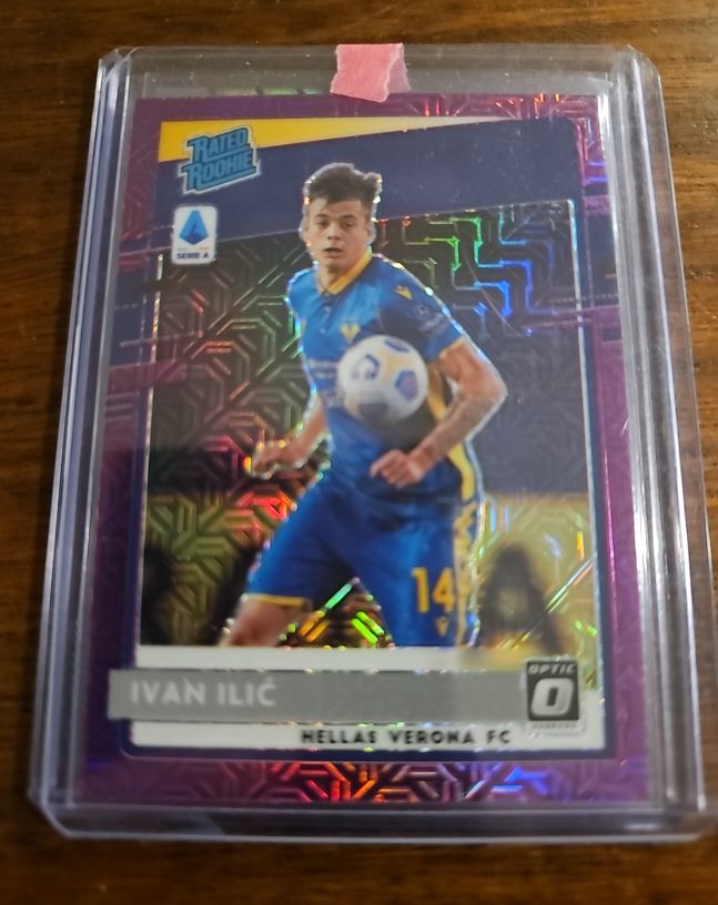 2020-21 Chronicles Optic Rated Rookie Purple Mojo #10 Ivan Ilic — front