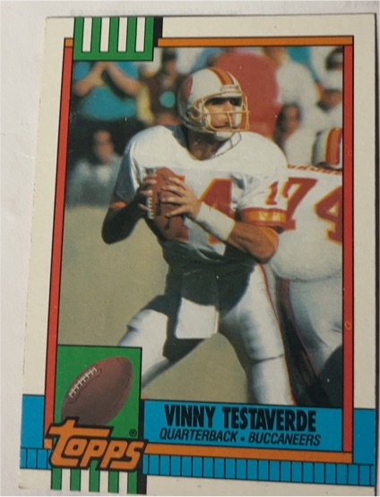 1990 Topps #407 Vinny Testaverde — front