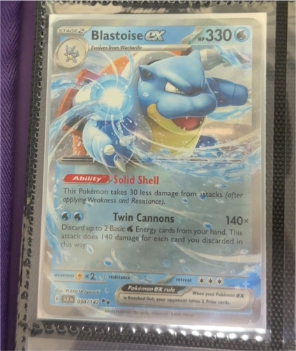 2024 Pokémon TCG Stellar Crown #030 Blastoise ex — front