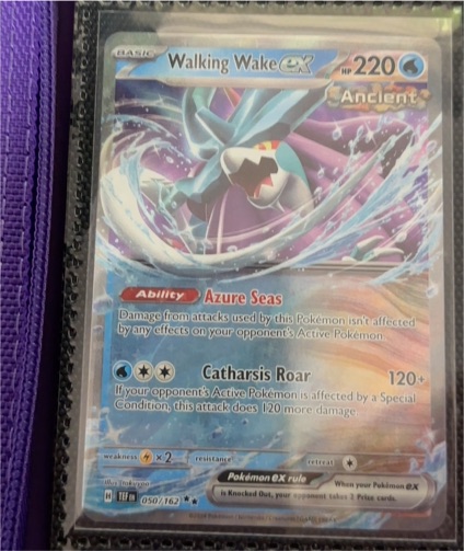 2024 Pokémon TCG Scarlet & Violet Temporal Forces #050 Walking Wake ex — front
