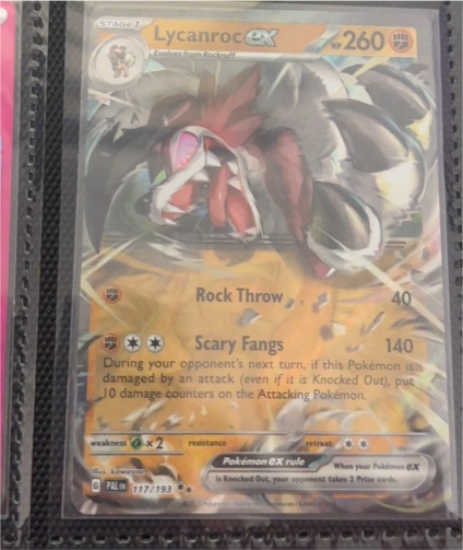 2023 Pokémon TCG Scarlet & Violet Paldea Evolved #117 Lycanroc ex — front