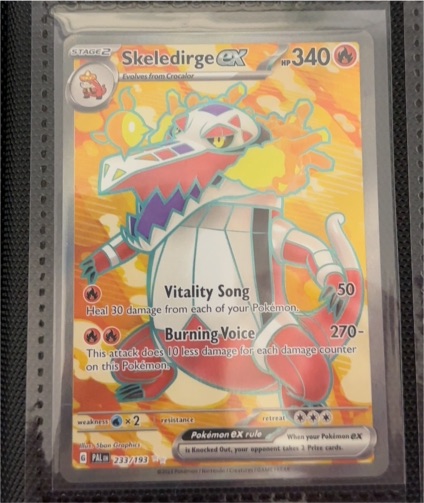 2023 Pokémon TCG Paldea Evolved #233/193 Skeledirge ex — front