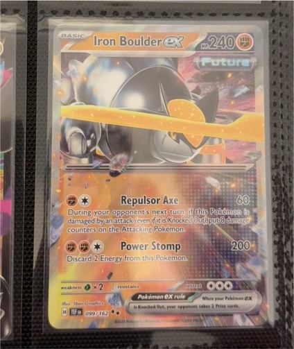 2024 Pokémon Scarlet & Violet Temporal Forces #099 Iron Boulder ex — front