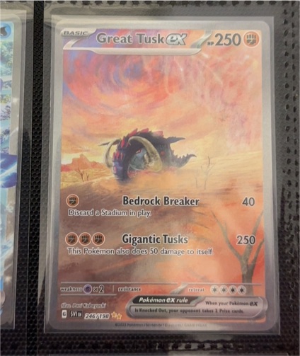 2023 Pokémon Scarlet & Violet #246 Great Tusk EX — front