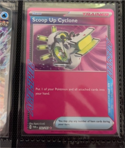 2023 Pokémon TCG Scarlet & Violet Twilight Masquerade #162 Scoop Up Cyclone — front