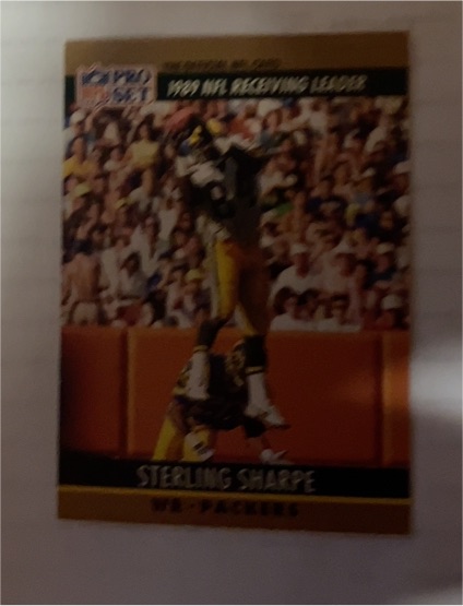 1990 Pro Set #13 Sterling Sharpe — front