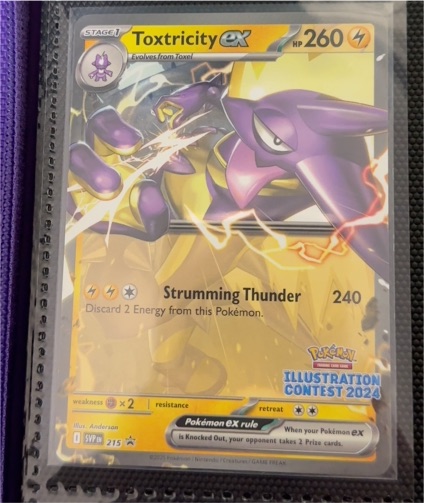2024 Pokémon Illustration Contest #215 Toxtricity ex — front