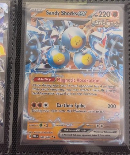 2023 Pokémon SV04: Paradox Rift #108 Sandy Shocks ex — front