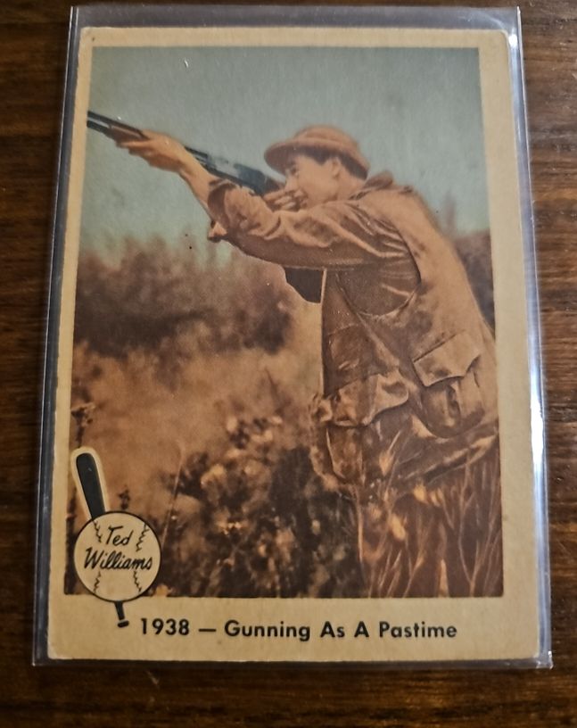 1959 Fleer #10 Ted Williams 1938 Gunning As A Pastime — front