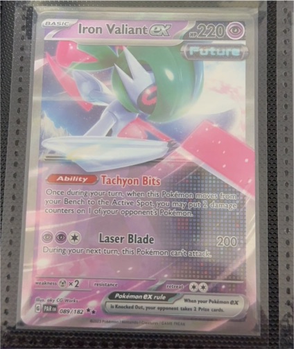 2023 Pokémon Scarlet & Violet Paradox Rift #089 Iron Valiant ex — front