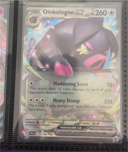 2023 Pokémon Scarlet & Violet #158 Oinkologne ex — front
