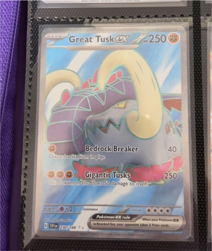 2023 Pokémon SV01: Scarlet & Violet Base Set #230 Great Tusk ex — front