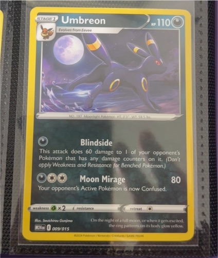 2024 McDonald's Pokémon Dragon Discovery #009 Umbreon — front