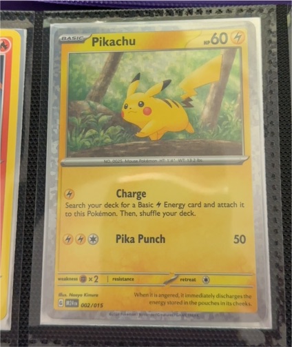 2024 Pokémon McDonald's Promo #002 Pikachu — front