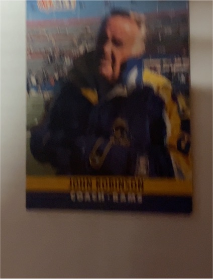 1990 Pro Set #unknown John Robinson Coach Team — front