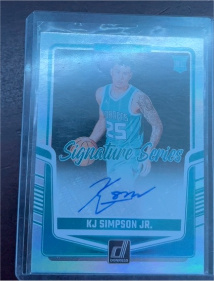 2024-25 Panini Donruss Signature Series #SS-KJS KJ Simpson Jr. — front