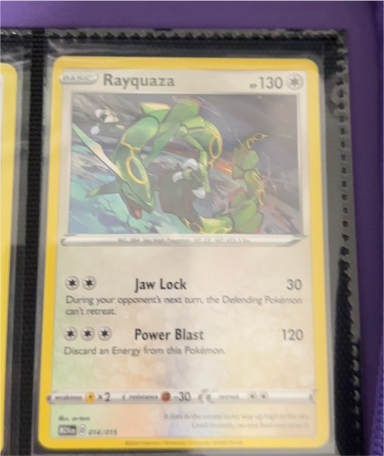 2020 Pokémon Sword & Shield #029 Rayquaza — front