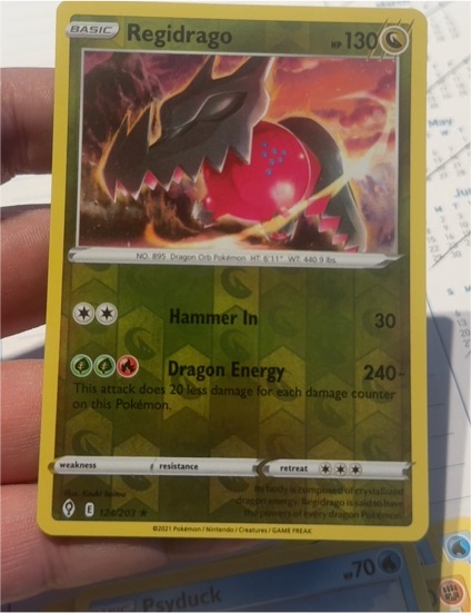 2021 Pokémon SWSH07: Evolving Skies #124 Regidrago — front