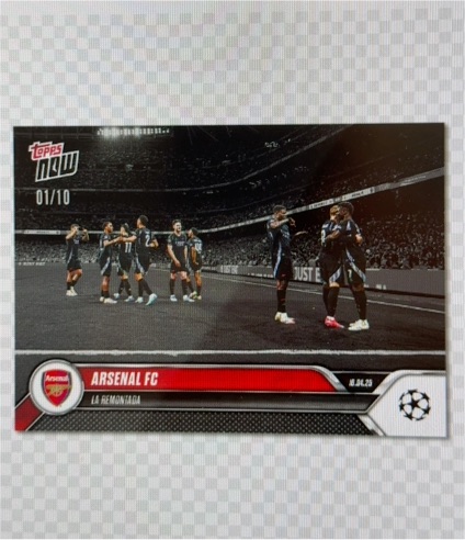 2025 Topps Now #01/10 Arsenal FC La Remontada — front