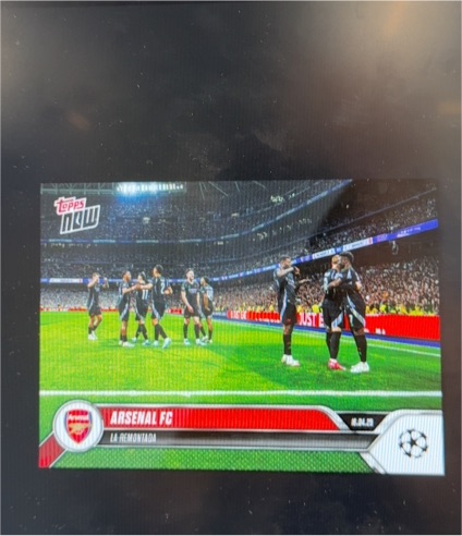 2025 Topps Now Arsenal FC La Remontada — front