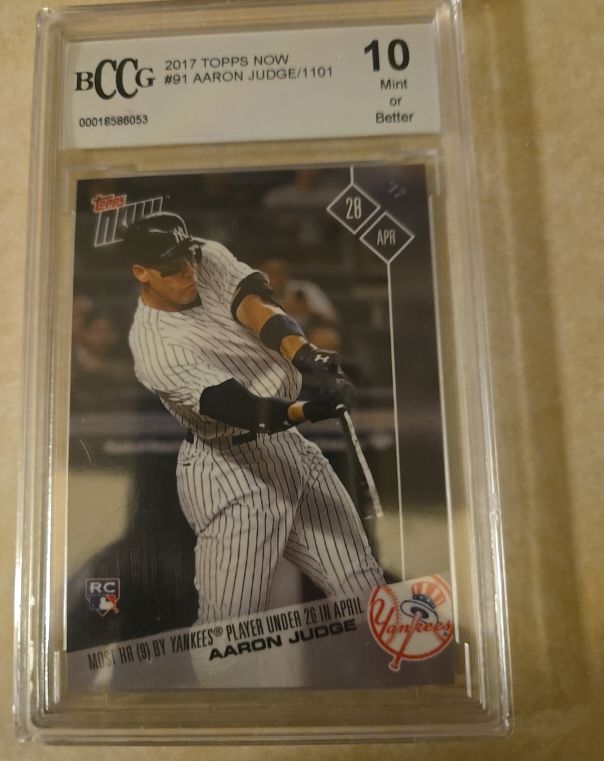 2017 Topps Now #91 Aaron Judge — front