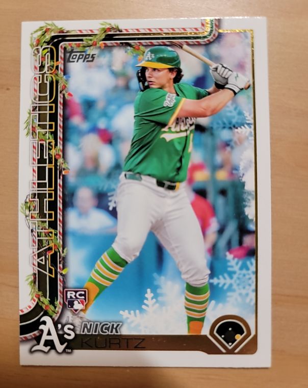 2025 Topps Holiday #H40 Nick Kurtz — front