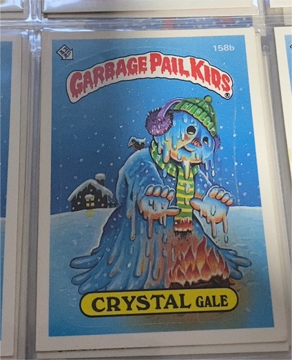 1986 Topps Garbage Pail Kids Series 4 #158b Crystal Gale — front
