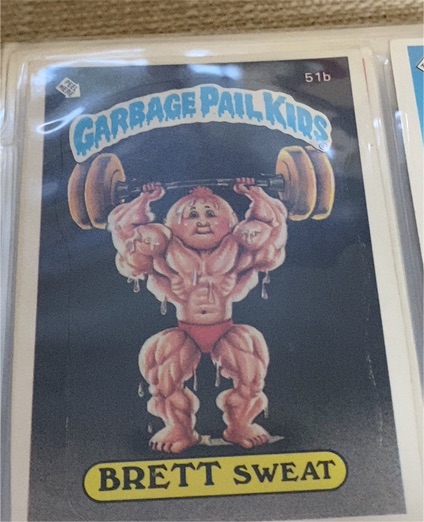 1985 Topps Garbage Pail Kids #51b Brett Sweat — front