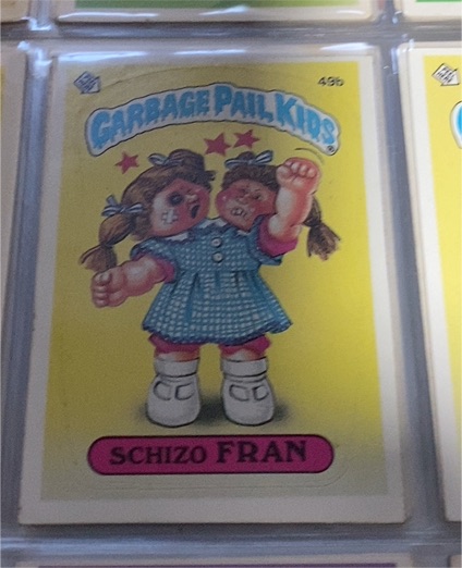1985 Topps Garbage Pail Kids Series 2 #49b Schizo Fran — front