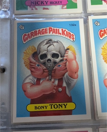 1986 Topps Garbage Pail Kids #132a Bony Tony — front