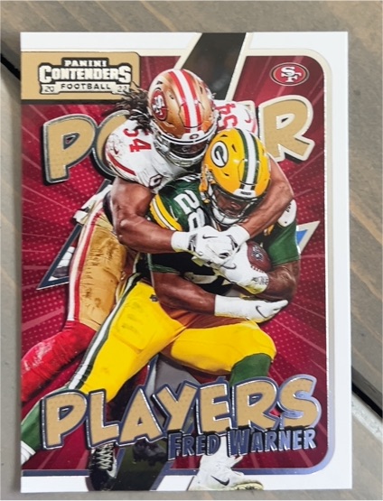 2022 Panini Contenders #PWR-FWA Fred Warner Power Players — front