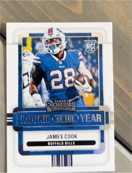 2022 Panini Contenders Rookie of the Year #ROY-JCO James Cook — front