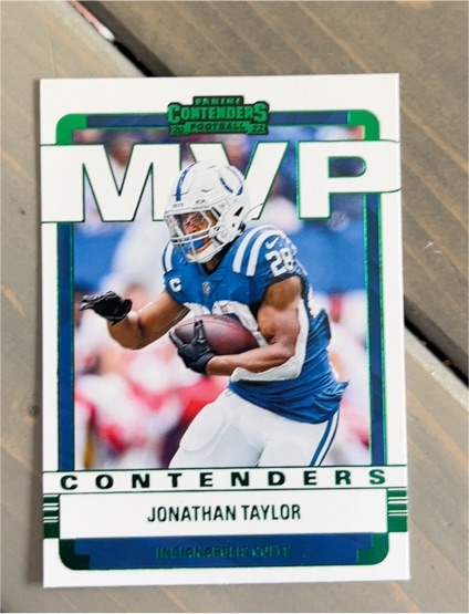 2022 Panini Contenders MVP Contenders #MVP-JTA Jonathan Taylor — front