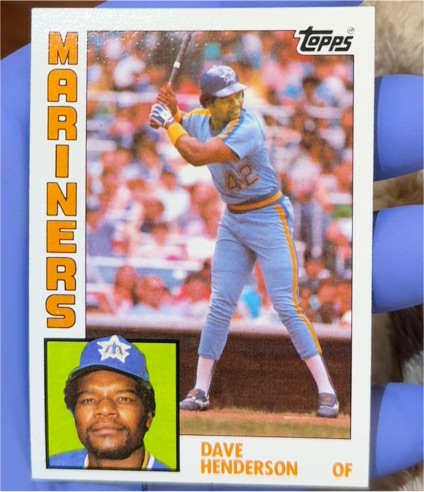 1984 Topps #154 Dave Henderson — front