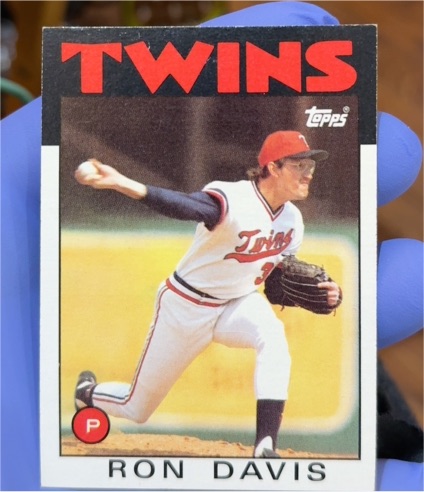 1986 Topps #265 Ron Davis — front
