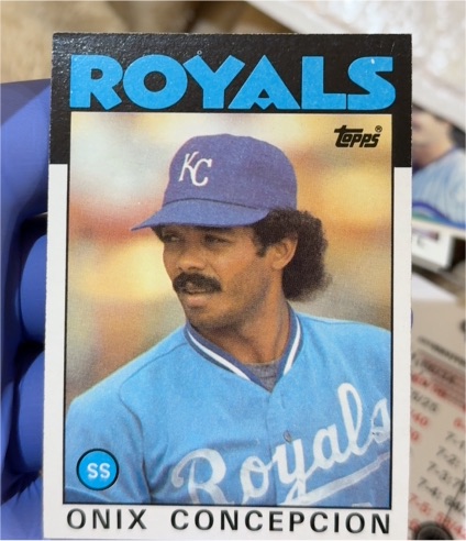 1986 Topps #596 Onix Concepcion — front