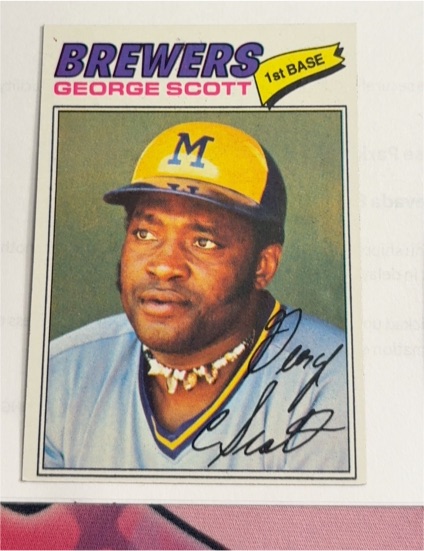 1977 Topps #255 George Scott — front