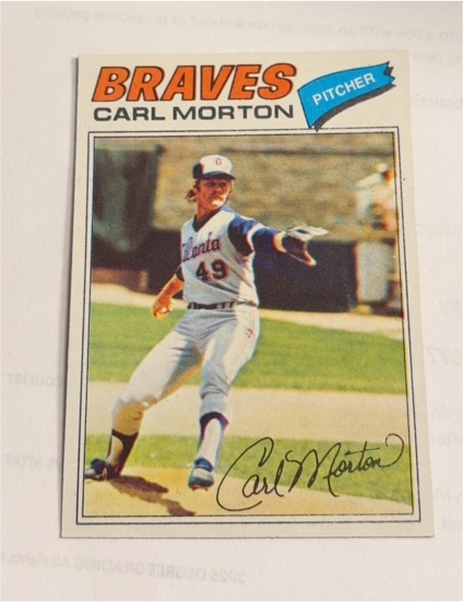 1977 Topps #24 Carl Morton — front