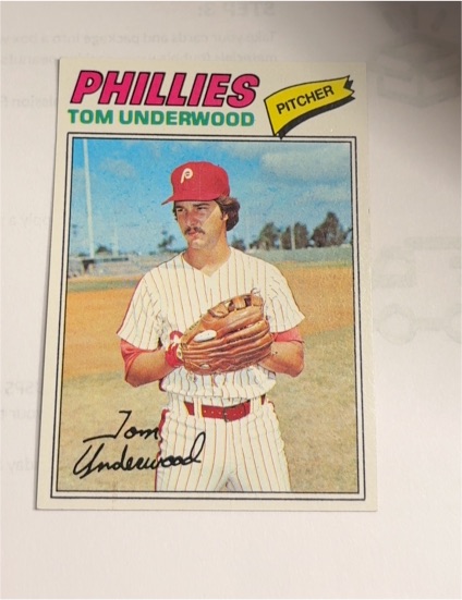 1977 Topps #217 Tom Underwood — front