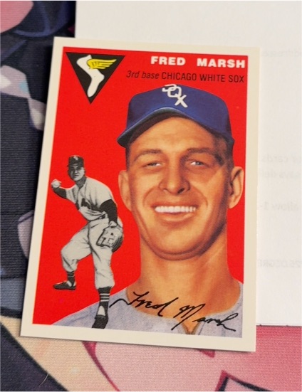 1954 Topps #218 Fred Marsh — front