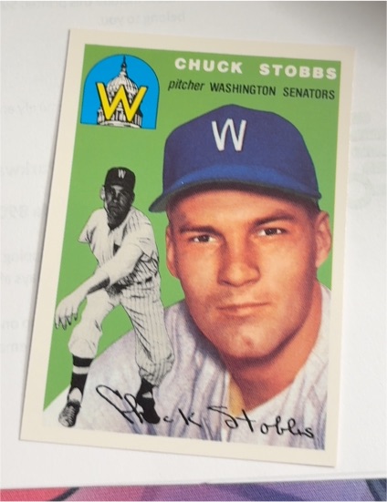 1954 Topps #185 Chuck Stobbs — front