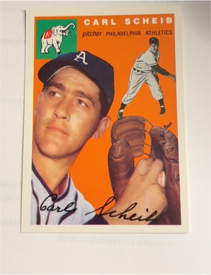 1954 Topps #118 Carl Scheib — front