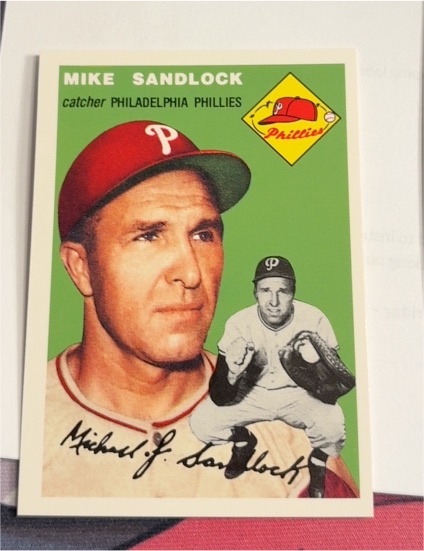1954 Topps #104 Mike Sandlock — front