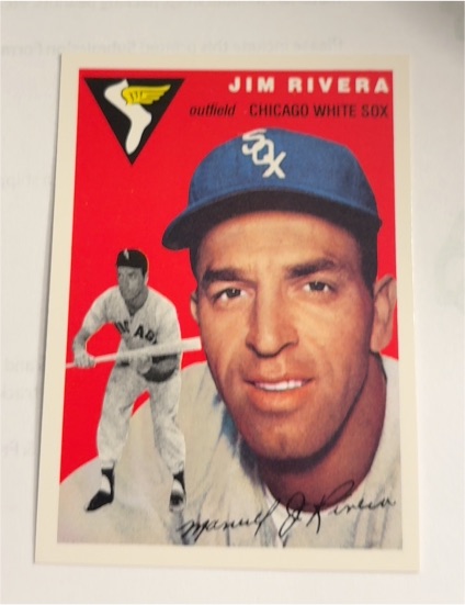 1954 Topps #34 Jim Rivera — front