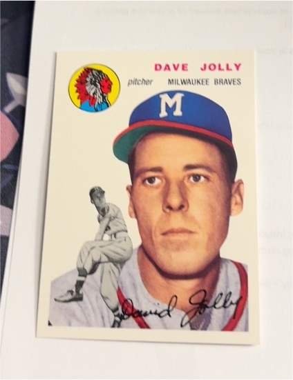 1954 Topps #188 Dave Jolly — front
