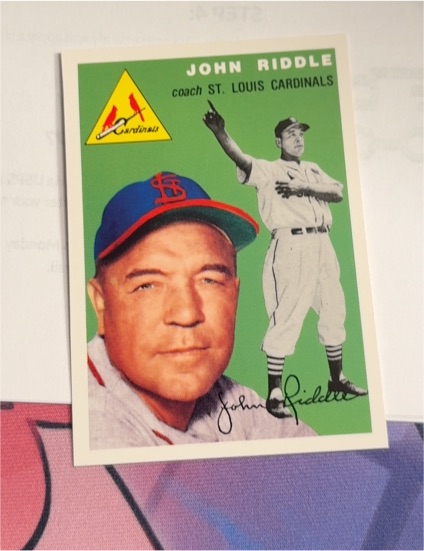 1954 Topps #147 John Riddle — front
