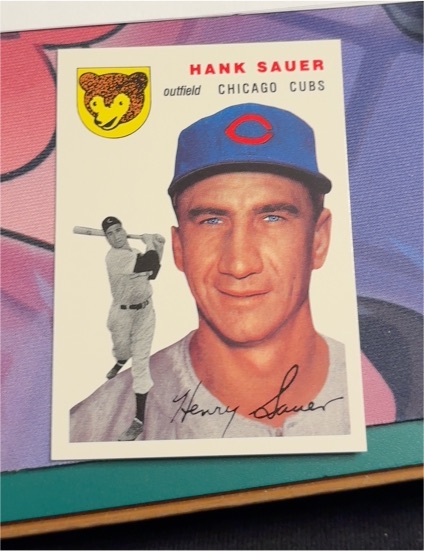 1954 Topps #4 Hank Sauer — front