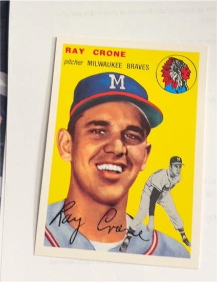 1994 Topps Archives 1954 #206 Ray Crone Milwaukee Braves — front