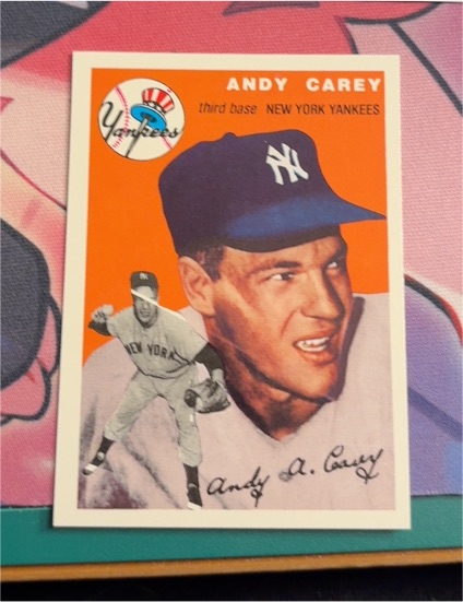 1954 Topps #105 Andy Carey — front