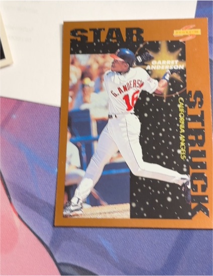 1996 Score Star Struck #110 Garret Anderson — front
